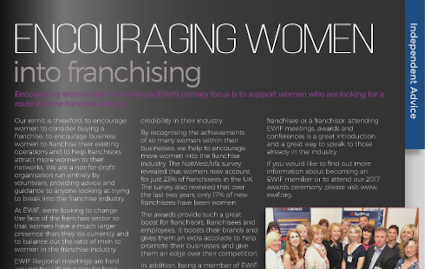 EWIF features in the Franchise Show Guide of February 2017!
