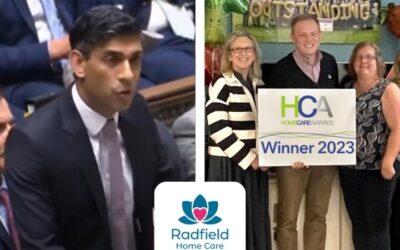 Rishi Sunak congratulates Radfield Home Care franchise in PMQs