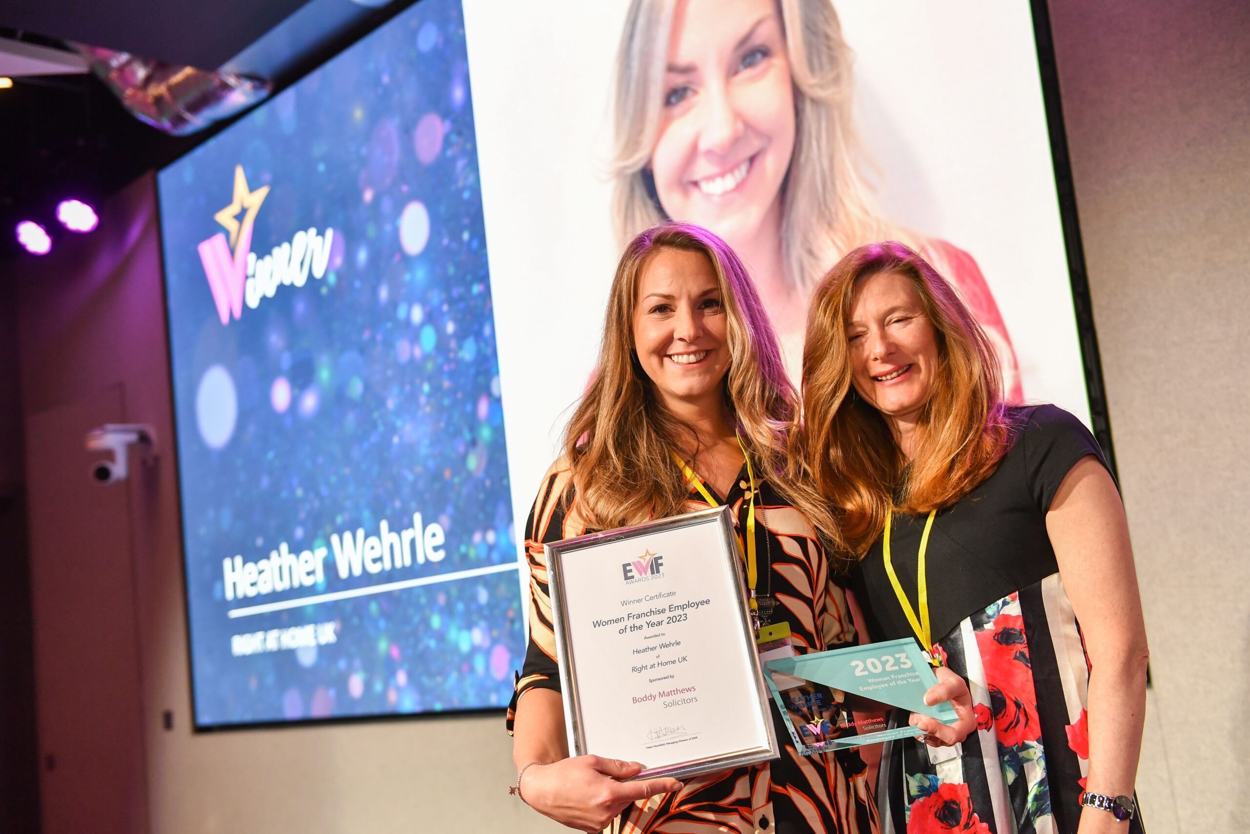 Heather w “Life now looks and feels very different; I’m very grateful to everyone who has supported me to achieve this.”