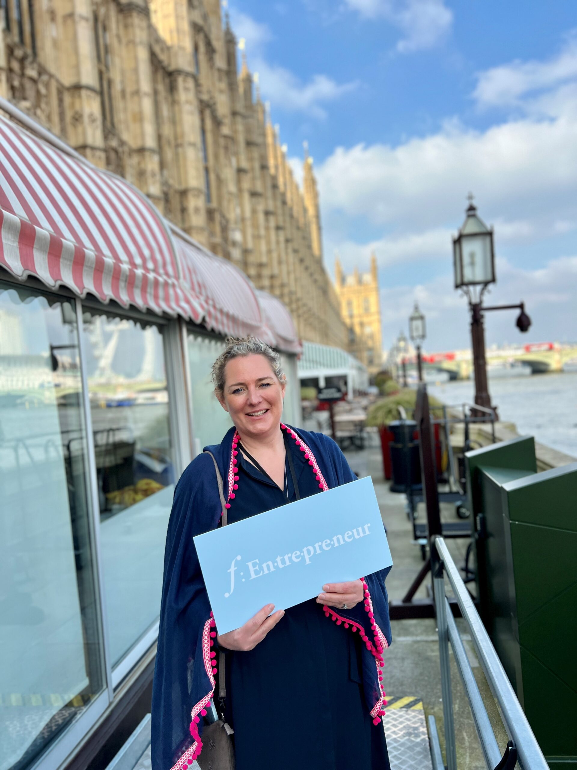 Frankie Gray fEntrepreneur at House of Lords on International Womens Day 2024